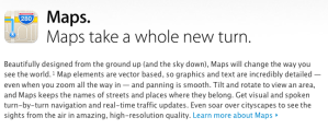AppleMaps Screenshot from Apple.com
