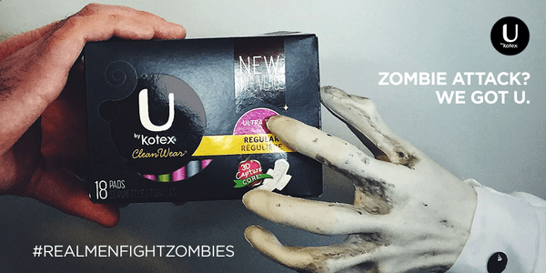 Kotex Walking Dead season 5 premiere tweet